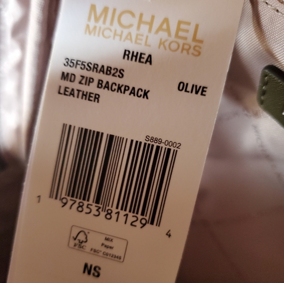 Michael Kors Olive Backpack NWT - Picture 7 of 7